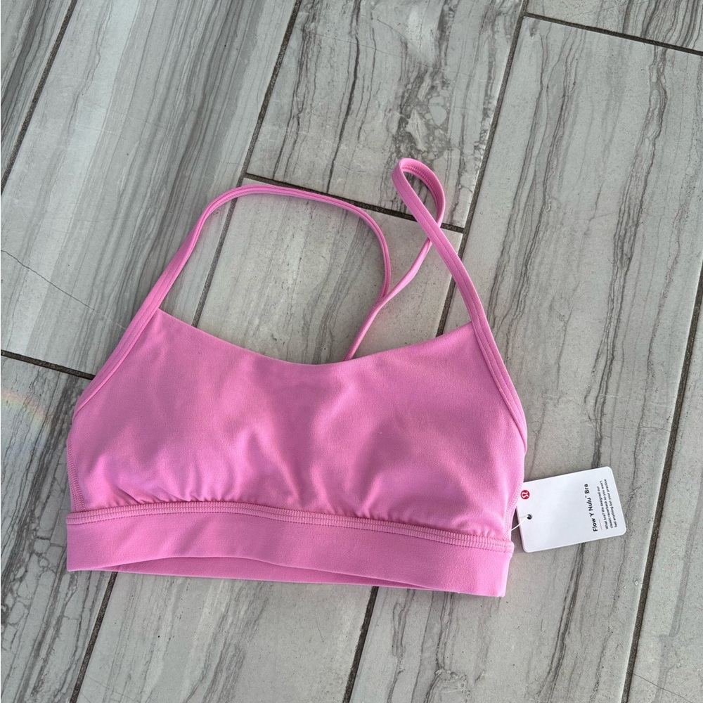 NWT Lululemon pink sports bra + leggings set